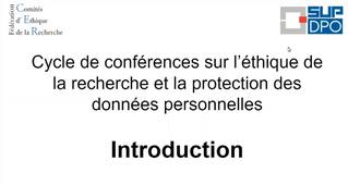 S1.1 - Présentation des acteurs de l'éthique et de la protection des données