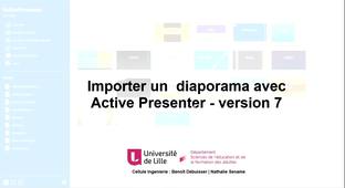 Active Presenter V7 - Intégrer un diaporama