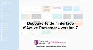 Active Presenter V7 - L'interface d'accueil