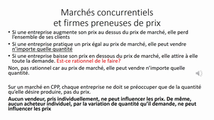 structures de marché et implications