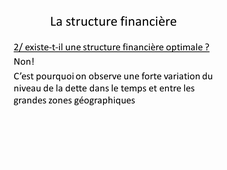 STRUCTURE FINANCIERE - SEVERIN