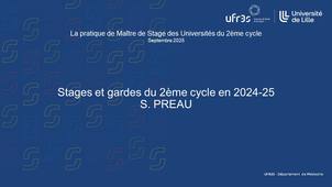 2025, 3. Stages et gardes du 2e cycle en 2024-25 - S. PREAU