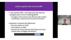Connaissance de la pratique en psychologie - mardi 13/10 (bases de données et normes APA)