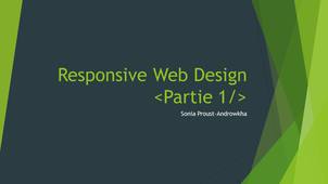Responsive Web Design <Partie 1/>