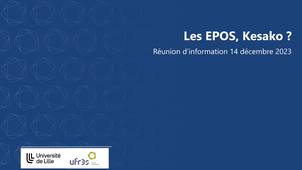 Réunion d'information sur les EPOS 2023