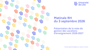 Matinale RH - Note de gestion des vacations d'enseignement 2026-2027