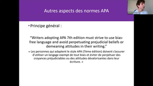 Connaissance de la pratique en psychologie - Séance recherche bibliographique et normes APA