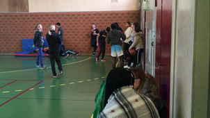 Basket Ball. Lycée Sévigné. Classe de 1°