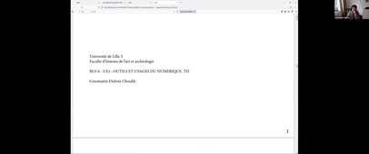BCC4 - UE1 : OUTILS ET USAGES DU NUMERIQUE TD - 4 - Post-production 1/2