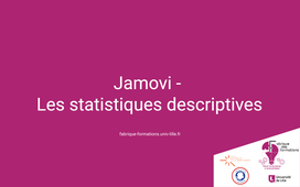 Jamovi03 - Les statistiques descriptives