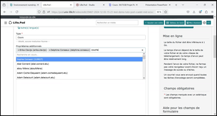 Tuto dépôt Pod CV vidéo