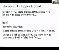 A separation of γ and β via Thue–Morse Words