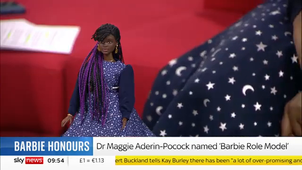 Space scientist honoured with Barbie doll in her likeness.mp4
