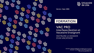 [VAC PRO Gestion] Instruire le dossier d'un vacataire