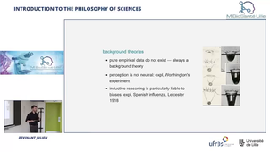 Introduction to the philosophy of sciences - Pr. DEVINANT JULIEN