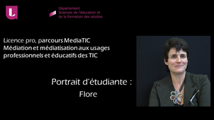 Portrait étudiante  Licence Médiatic dept SEFA - Flore -