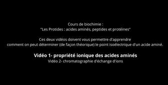 Video Preparation TD propriétés ioniques de acides amines .mov