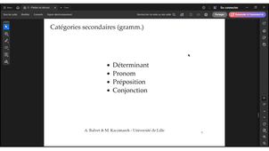 Syntaxe L1 - Parties du discours