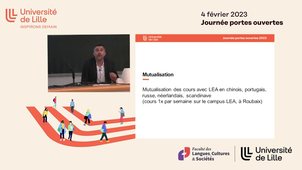 LLCER : Langues, Littératures et Civilisations Etrangères et Régionales (FLCS) - Présentation JPO 2023