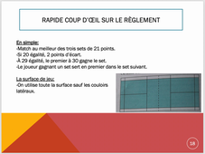 Le badminton dans le milieu fédéral : aspects réglementaires  .mov