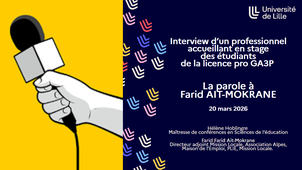 LP GA3P - Interview d'un professionnel accueillant des étudiants de la LP GA3P en stage