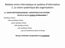 Système d'Information - introduction - partie 02