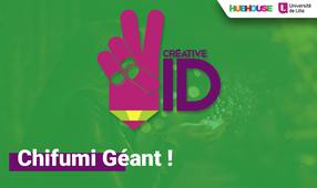 Un SHI-FU-MI géant lors du CREATIVE ID !