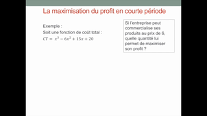 Micro Vidéo 10 La maximisation du profit en concurrence parfaite.mp4