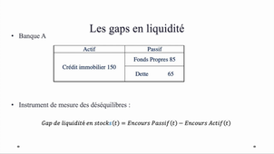 les gaps en d'illiquidité