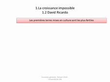 La croissance impossible, Ricardo