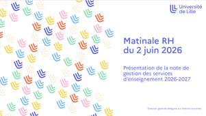 Matinale RH - Note de gestion des services d'enseignement 2026/2027
