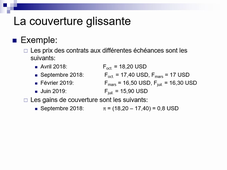 marchés dérivés, les contrats à terme, vidéo 4