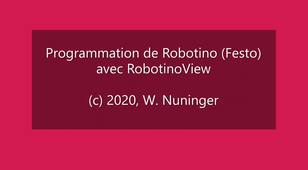 Robotino, Programmer le déplacement avec RobotinoView (démarche, exemple)