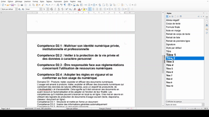 Traitement texte - Style et sommaire automatique