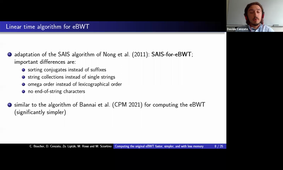 Computing the original eBWT faster, simpler, and with less memory -  Davide Cenzato