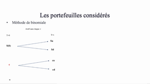 Modéle binomiale et modéle de Black et Scholes