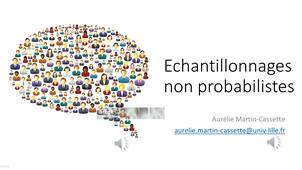 Echantillonnages non probabilistes