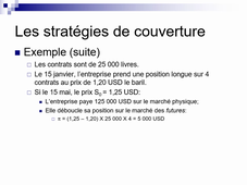 marchés dérivés, les contrats à terme, vidéo 2