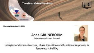 TimeMan Seminar : Anna GRÜNEBOHM