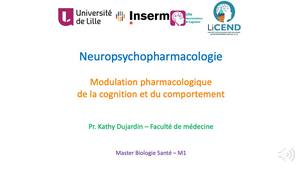 Modulation Pharmacologique de la cognition et du comportement - Partie 5 - 5HT et Glutamate