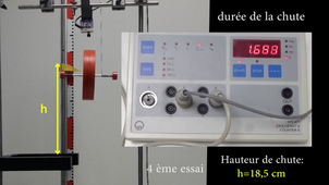 Roue de Maxwell 25cm_mesure_temps_chute_4eme_essai