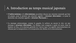 Temporalité musicale japonaise