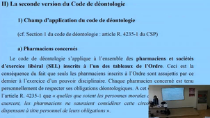 DU Gestion de l'officine 2019 - Hélène Lehmann - Le code de déontologie Pharmaceutique - Vendredi 22 Février 2019 PM