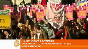 UK students protest over university fees-(480p).mp4