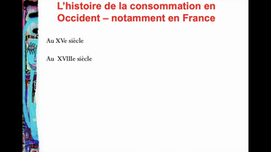 Analyse de la consommation et Histoire