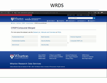 Usage WRDS&EIKON vidéo8