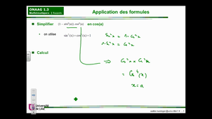 Onaag : Calcul trigo