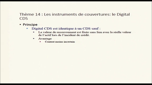 Les instruments de couverture : le digital CDS