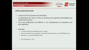 Marchés de capitaux - Marché des actions : L'introduction en Bourse (vidéo 4)