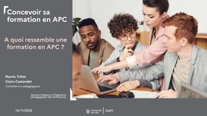 Vidéo 9 - A quoi ressemble une formation en APC ?